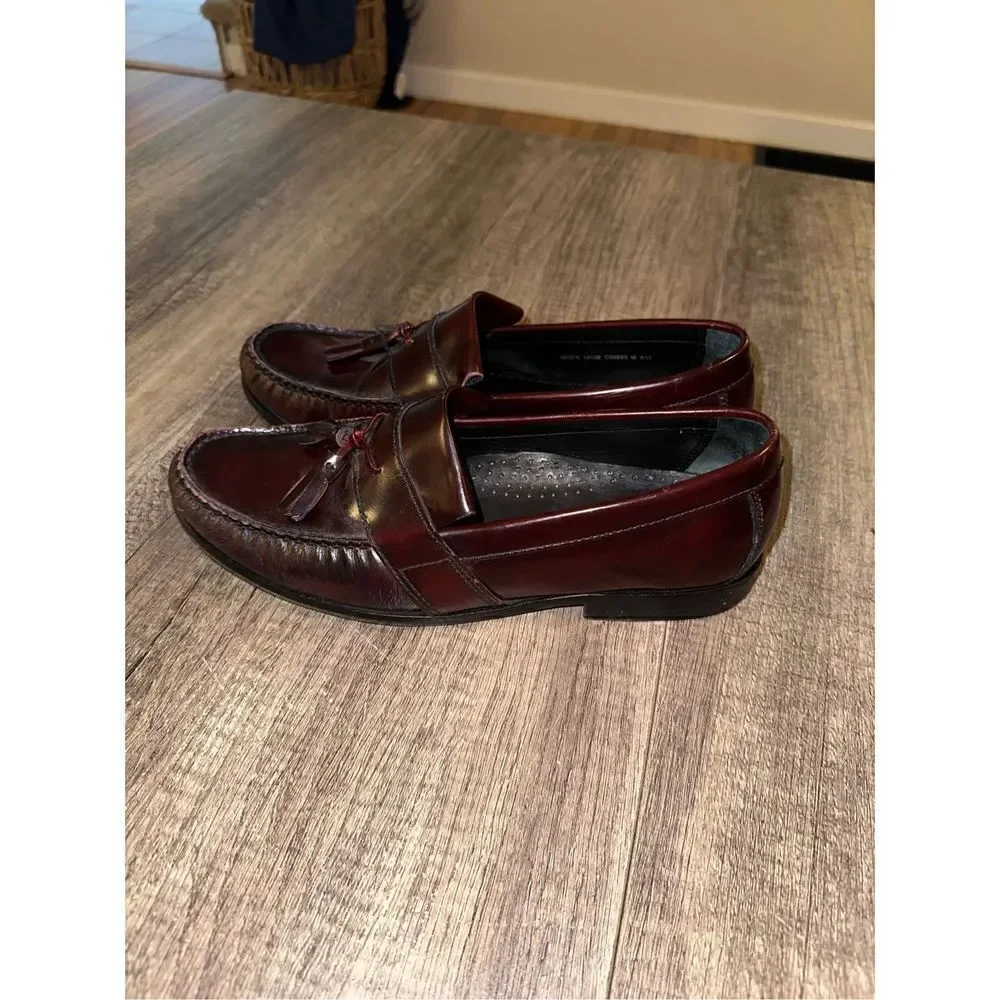 Cole Haan Men Pinch Tassel Moccasins 10.5 Deep Brown